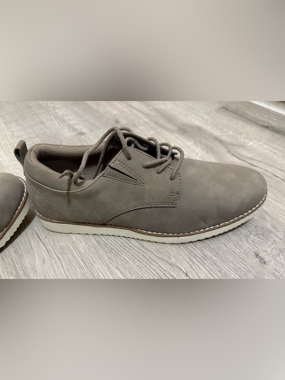 Goodfellow & Co Taupe Chukka-Style Lace-Up Shoes